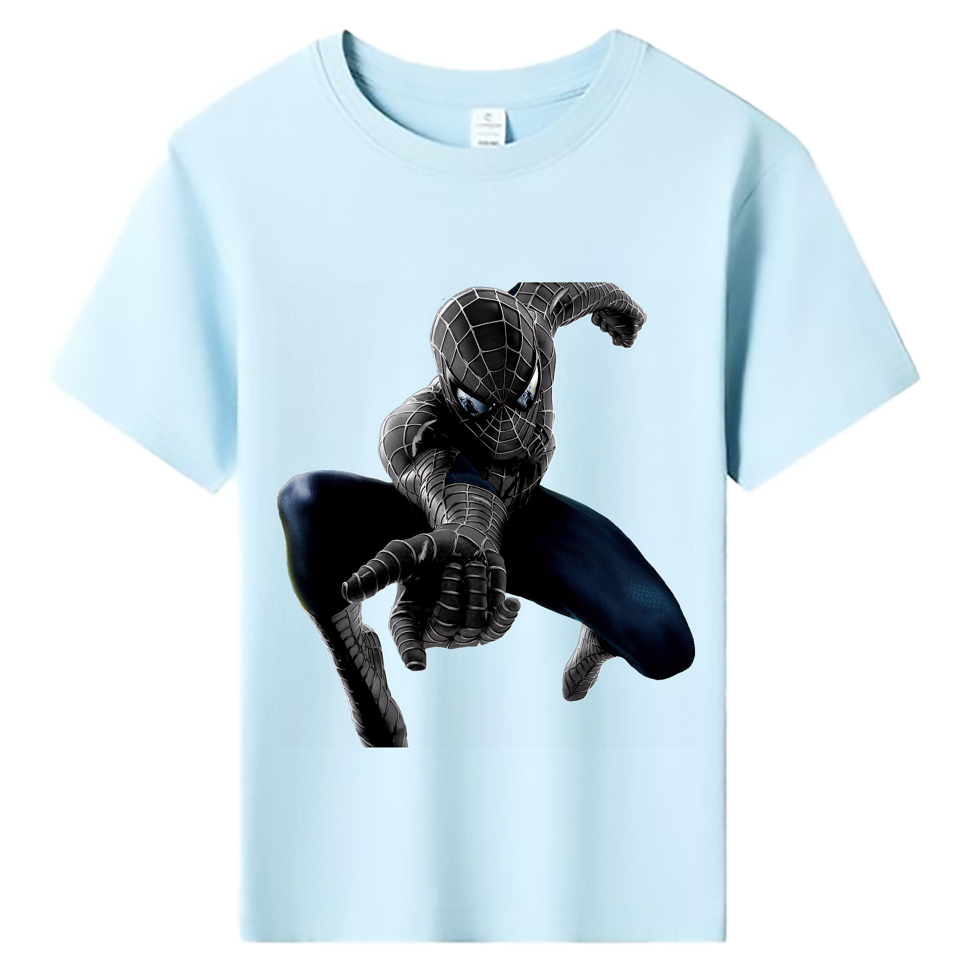 （画像用） Spider Man スパイダーマン 綿100％キッズTシャツ（フロントプリント）